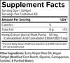 Supplemental Facts for CBD Softgels 5mg 60ct Raw Formula image number null