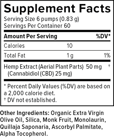 CBD OIL DROPS 1500MG 1.86OZ UNFLAVORED image number null