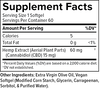 Supplemental Facts for CBD Softgels 15mg 60ct Extra Strength Formula image number null